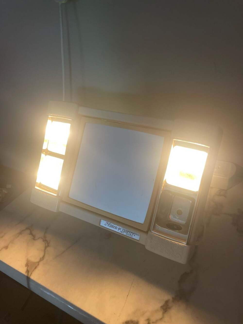 Vintage Jerdon Mirror Go Lightly Illuminated Vanity Makeup Mirror